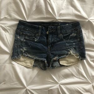 American Eagle Distressed Jean Shorts